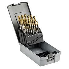 Set Ø1,00-13,00mm TiN 25-delig BOOR VN10010 N DIN338 HSS