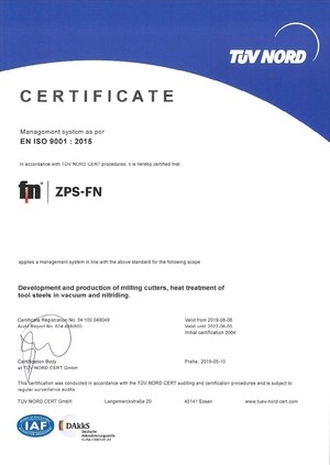 Certificaat ISO 9001